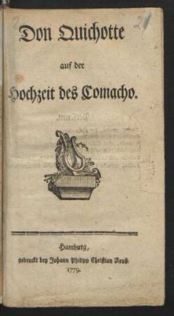 Don Quichotte auf der Hochzeit des Comacho.