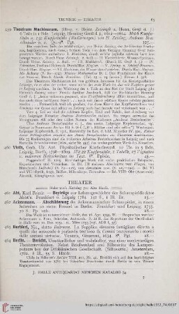 Theater (Nr. 461 - 487)
