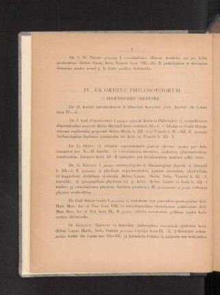IV. Ex Ordine Philosophorvm.