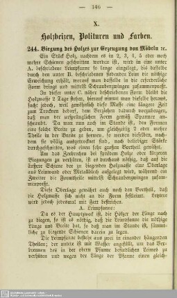 X. Holzbeizen, Polituren und Farben