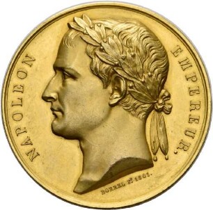 Medaille auf die Rückführung der Gebeine Napoleons in den Invalidendom zu Paris 1841