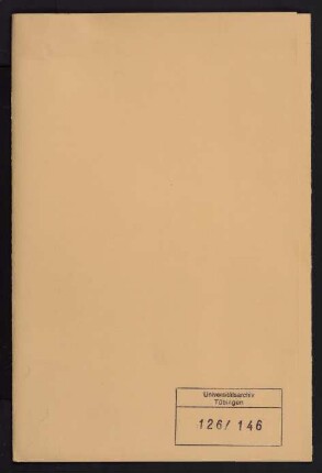 Georg Faber (1877-1966). Personalakte des Lehrkörpers : Akte betreffend Ferdinand Georg Faber, außerordentlicher Professor für Mathematik