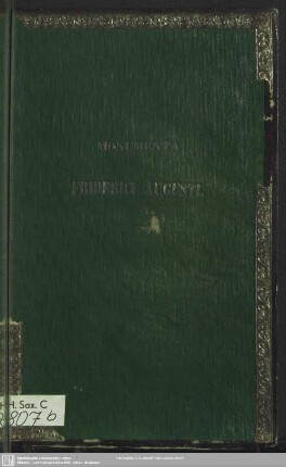 Monumenta vitae et mortis Friderici Augusti IV. Regis Saxoniae : carminibus
