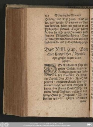 Das XIIII. Cap. Von einer sonderlichen/ schendlichen grossen lügen unnd gesicht.