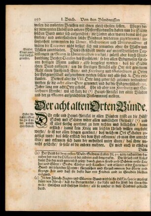 Der acht alten Orten Bünde