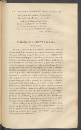 Historia de la Nueva Granada - (Continuación).