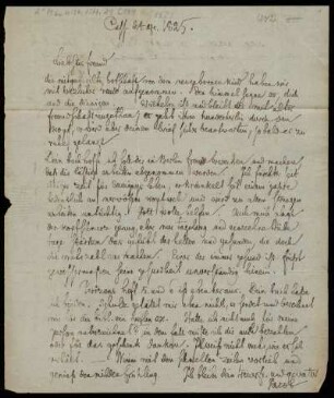 Brief von Jacob Grimm an Paul Wigand