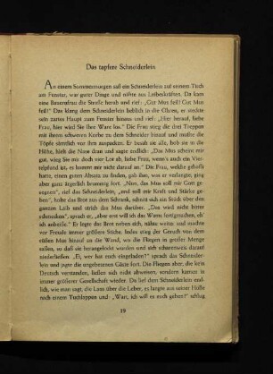 Das tapfere Schneiderlein
