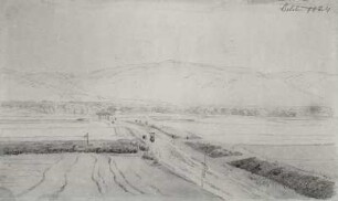 Tallandschaft mit Bergkulisse (Landschaft in der Ebene mit Bergen)