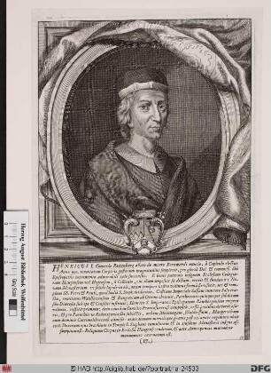 Bildnis Heinrich I., 995-1018 Bischof von Würzburg