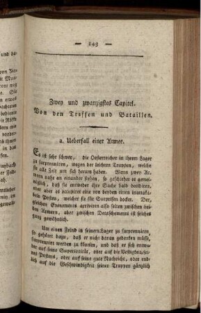 Zwey und zwanzigstes Capitel. Von den Treffen und Bataillen