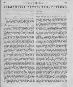 Ranke, L.: Die serbische Revolution. Aus serbischen Papieren und Mittheilungen. Mit einer Charte von Serbien. Hamburg: Perthes 1829