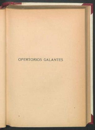 Ofertorios galantes