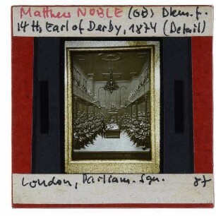 London, Denkmal des Earl of Derby : Relief