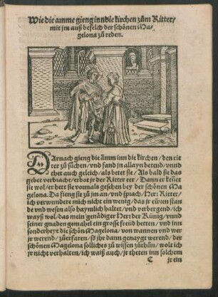 Wie die amme gieng inn die kirchen zum Ritter ...