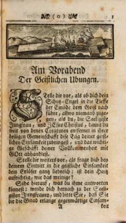 Des Bettenden Christen ... Geistliche Einsamkeit, 5. Auf die Erhaltung der innerlichen Ruhe durch gute Einrichtung der Anmuthungen
