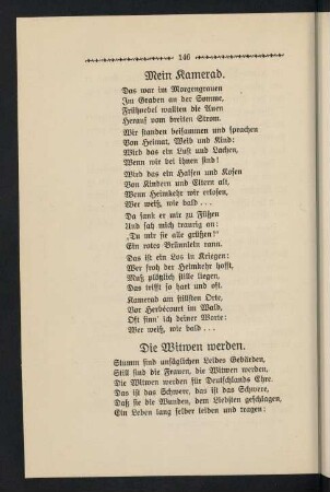 146-158, Mein Kamerad - Mein Büblein liegt in Polen