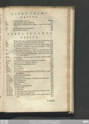 Libri Primi Capita.