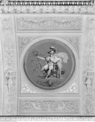 Gabinetto Topografico (Sala da Musica) im Palazzo del Quirinale, Deckenausmalung des Gabinetto Topografico