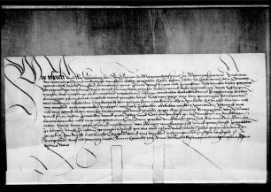 Die Grafen Ulrich V. und Eberhard V. bitten den Abt und Konvent von Lorch, die neue Übereinkunft mit Renwart von Wöllwart über Lauterburg und Essingen mitzubesiegeln.