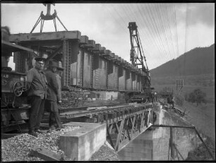 Bahnbrücke, Bauarbeiten (vgl. K 414 II_90)