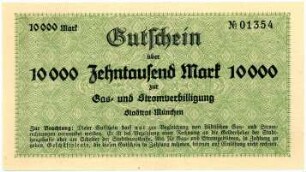 Geldschein / Notgeld, 10.000 Mark, ohne Datierung?