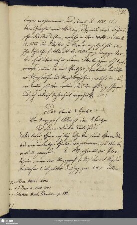 4. Capitel. Von Marggraf Albrecht dem Stoltzen