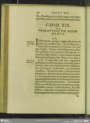 Caput XIX. De Probatione Per Instrumenta