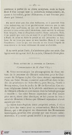 Deux oeuvres de la jeunesse de Chinard
