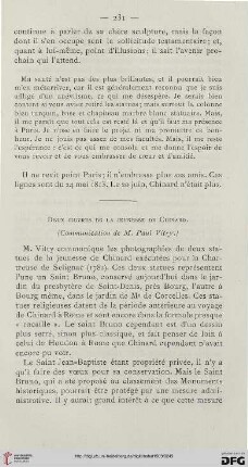 Deux oeuvres de la jeunesse de Chinard
