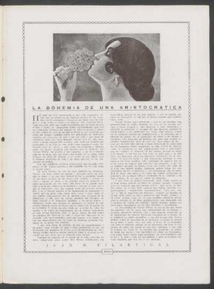 La bohemia de una aristocrática