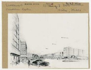 Städtebaulicher Ideenwettbewerb zum Stadtzentrum der Hauptstadt der DDR, Berlin. Berlin, Mitte, Stadtzentrum, Alexanderplatz