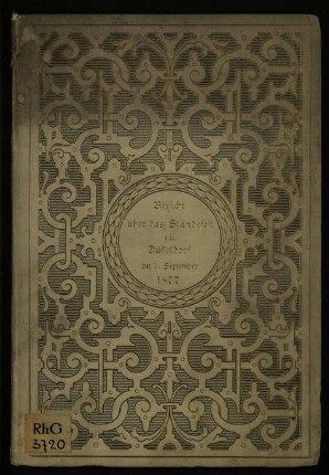 Bericht über das Ständefest zu Düsseldorf am 5. September 1877