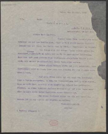 Brief an Erwin Lendvai : 11.09.1920