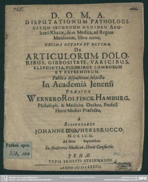 De articulorum doloribus