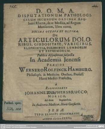 De articulorum doloribus