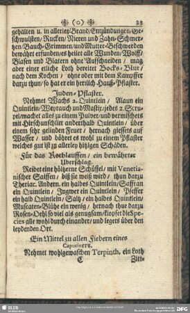 Für das Rothlauffen, ein bewährter Uberschlag