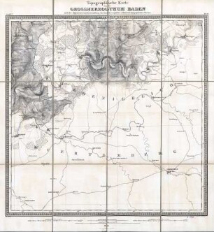 Topographische Karte über das Großherzogthum Baden. Sect.IV.7., Bl. 14 Neudenau