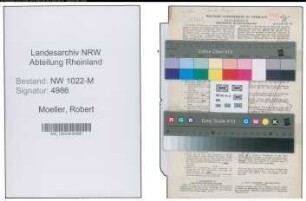 Entnazifizierung Robert Moeller , geb. 05.01.1892 (Buchhalter)