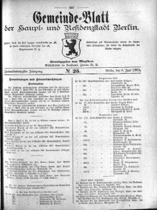 1901,23: No. 23, 9. Juni 1901