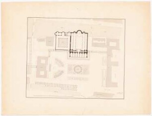 Berliner Dom: Lageplan, Maßstabsleiste in preuß. Fuß