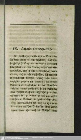 IX. Johann der Beständige
