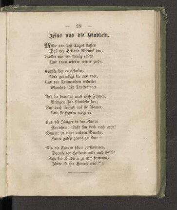 Jesus und die Kindlein.