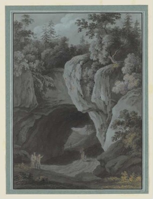 Landschaft mit Felsentor
