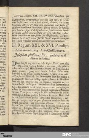 Liber III. Regum & Paralip.