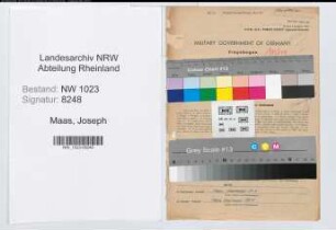 Entnazifizierung Joseph Maas , geb. 04.08.1911 (Ingenieur)