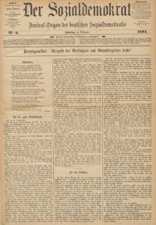 No 6. Sonntag, 6. Februar. 1881.