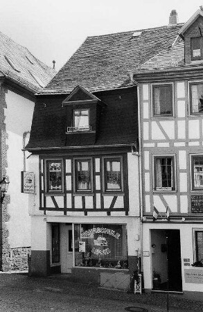 Wohnhaus, Fachwerk; Gelnhausen, Langgasse 43