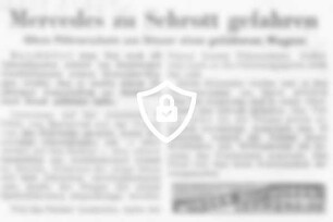 [Name maskiert] Schrott gefahren