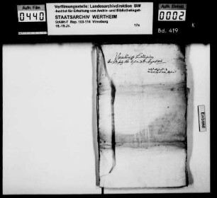 Landrechnung Virneburg, mit Belegen (Nr.1-24)